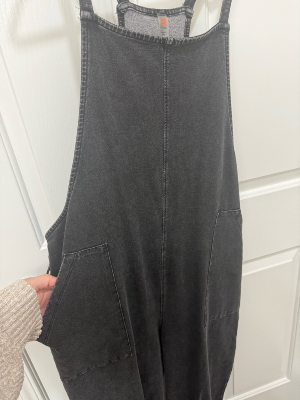 Mono B Mineral Wash Cinch Waist Jumpsuit  Oversized Size S-L - Picture 4 of 8